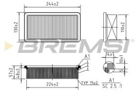  FA1635 - AIR FILTER FIAT, ALFA ROMEO, LANCIA