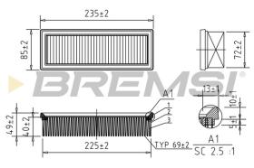  FA1640 - AIR FILTER FIAT, LANCIA, ZASTAVA