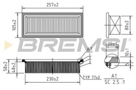  FA1644 - AIR FILTER FIAT, LANCIA