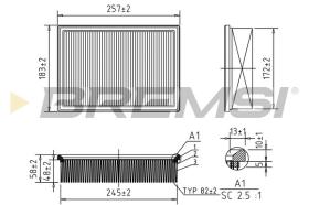  FA1645 - AIR FILTER FORD