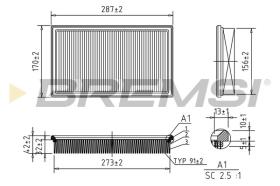  FA1646 - AIR FILTER MERCEDES-BENZ