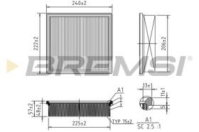  FA1647 - AIR FILTER FORD, LDV, METROCAB