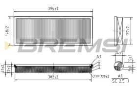  FA1659 - AIR FILTER FORD