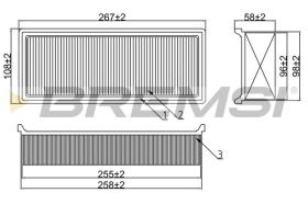  FA1660 - AIR FILTER MG, ROVER