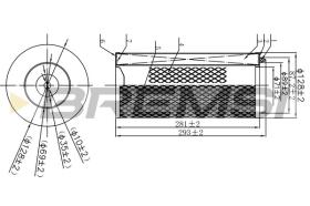  FA1665 - AIR FILTER NISSAN, VW