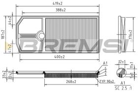  FA1668 - AIR FILTER VW, SEAT, SKODA