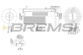  FA1669 - AIR FILTER HYUNDAI, MITSUBISHI