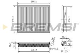  FA1673 - AIR FILTER NISSAN, JEEP