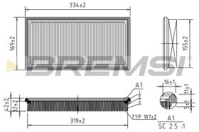  FA1678 - AIR FILTER KIA