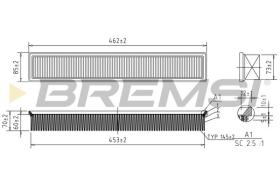  FA1696 - AIR FILTER MERCEDES-BENZ