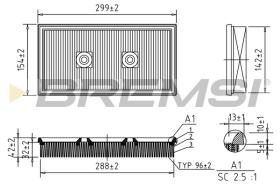  FA1697 - AIR FILTER VW