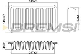  FA1702 - AIR FILTER DAIHATSU