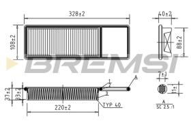  FA1705 - AIR FILTER HONDA