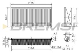  FA2001 - AIR FILTER VOLVO