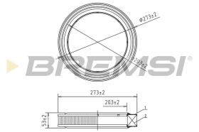  FA2003 - AIR FILTER OPEL, TOYOTA