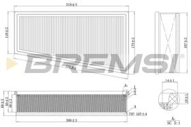  FA2004 - AIR FILTER PEUGEOT, CITROEN