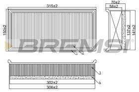  FA2005 - AIR FILTER TOYOTA