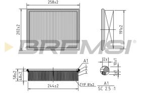  FA2040 - AIR FILTER LAND ROVER