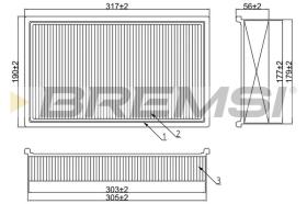  FA2042 - AIR FILTER MERCEDES-BENZ