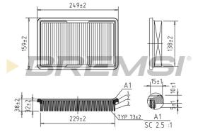  FA2054 - AIR FILTER HYUNDAI