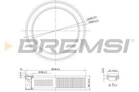  FA2068 - AIR FILTER MITSUBISHI, HYUNDAI