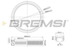  FA2081 - AIR FILTER FORD