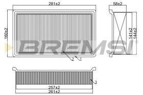  FA2099 - AIR FILTER SAAB