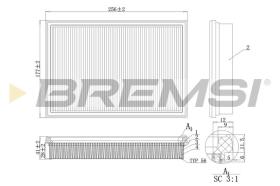  FA2115 - AIR FILTER MAZDA