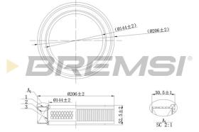  FA2131 - AIR FILTER FORD, MORGAN