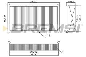  FA2151 - AIR FILTER FORD