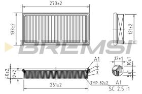  FA2153 - AIR FILTER VW, AUDI, CHRYSLER, DODGE