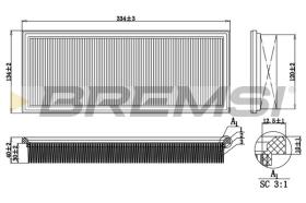  FA2192 - AIR FILTER FIAT, FORD, VW, PININFARINA