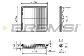  FA2238 - AIR FILTER DAEWOO