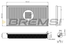  FA2249 - AIR FILTER VOLVO, JEEP