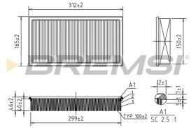  FA2301 - AIR FILTER JAGUAR