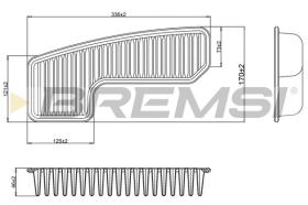  FA2326 - AIR FILTER TOYOTA, LEXUS