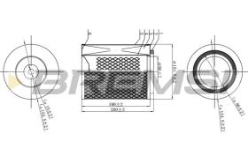  FA2328 - AIR FILTER TOYOTA, ISUZU, LEXUS