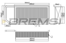  FA2329 - AIR FILTER PEUGEOT, CITROEN