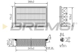  FA2341 - AIR FILTER HYUNDAI