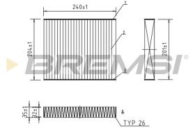  FC0073C - CABIN FILTER OPEL, CHEVROLET, SAAB