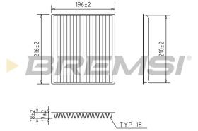  FC0089 - CABIN FILTER TOYOTA, SUBARU