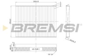  FC0091C - CABIN FILTER FIAT, LANCIA