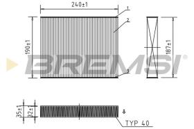  FC0092 - CABIN FILTER FORD