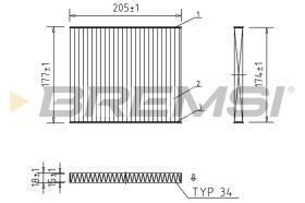  FC0162 - CABIN FILTER FIAT, FORD, LANCIA