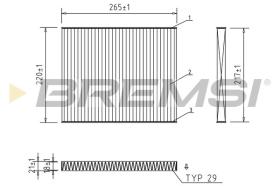  FC0174C - CABIN FILTER FIAT, OPEL, PEUGEOT