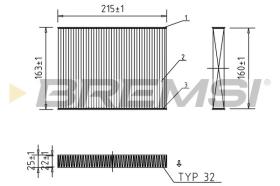  FC0187 - CABIN FILTER FIAT, LANCIA, UAZ