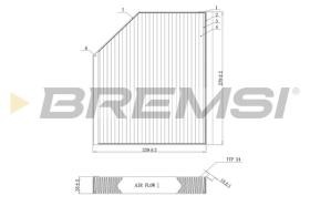  FC0406C - CABIN FILTER AUDI, PORSCHE