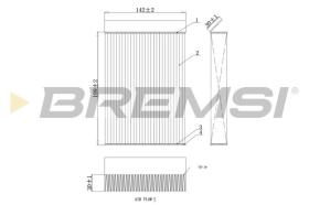  FC0435 - CABIN FILTER OPEL, SUZUKI