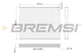  FC0443 - CABIN FILTER KIA, HYUNDAI