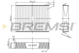  FC0490C - CABIN FILTER ALFA ROMEO